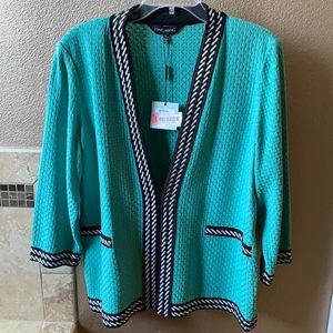 Ming Wang jacket. Beautiful teal color.